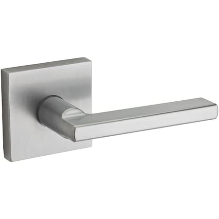 Kwikset Halifax Square Passage Door Lock W/ 6AL Latch and RCS Strike Satin Chrome Finish 154HFLSQT-26D
